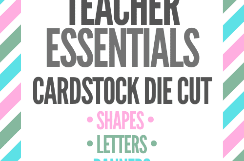 teacher essentials cardstock card stock die cut diecut letters shapes banners custom message bulletin board letter positive message saying SEL welcome back to school