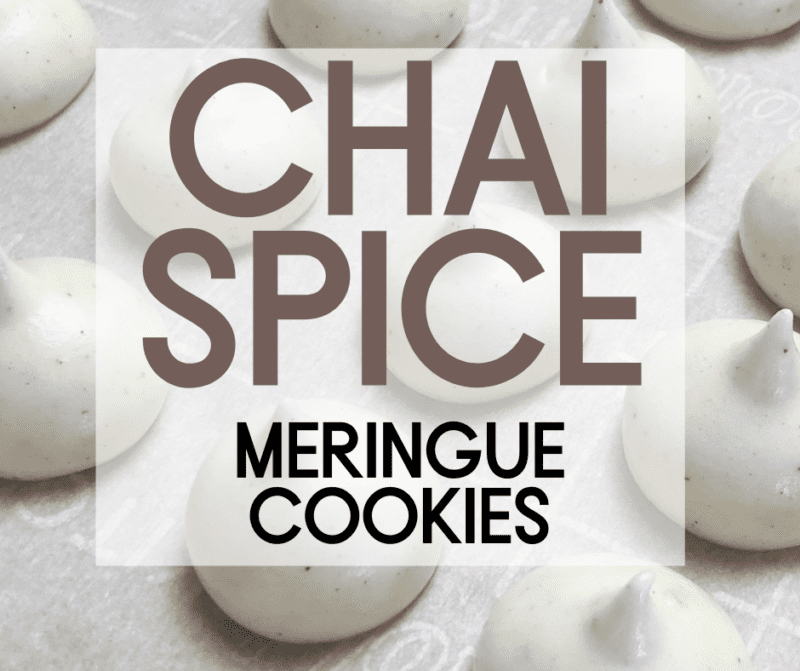 chai meringue cookies cookie recipe egg cinnamon nutmeg anise spiced easy baking cook kitchen sweet holiday fall winter thanksgiving christmas gift