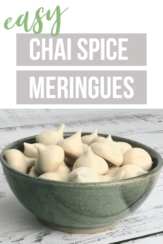 chai spice meringue cookies