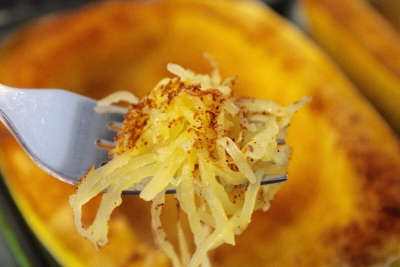 southwest spaghetti squash recipe easy quick kitchen cooking dinner vegetable side dish vegetarian vegan spicy taco olive oil cumin