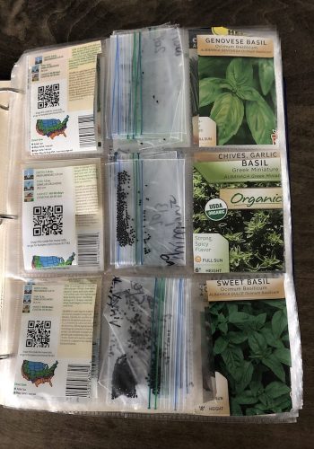 three slot baseball card holder herbsseed packet growing year details expired viability fruit vegetable herb flower seed packets example with date printed garden journal seed catalog seedlings sprouts